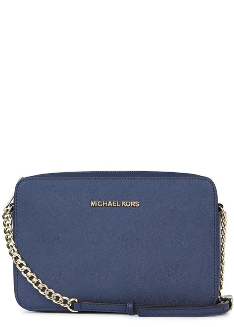 michael kors blue black bag|michael kors navy crossbody bag.